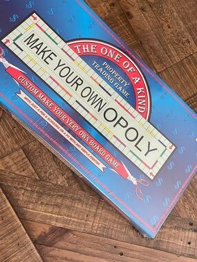 sealed 1998 "Make Your Own Opoly" board game produced by TDC Games